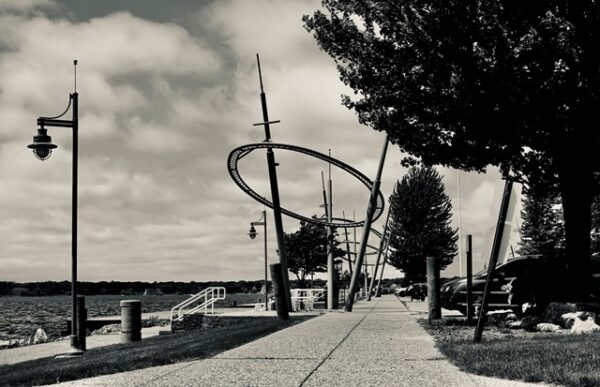 Muskegon MI Heritage Landing American Flag 4