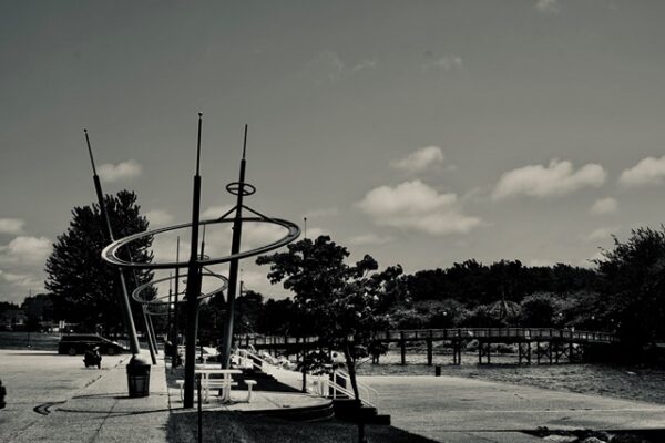Muskegon MI Heritage Landing American Flag 5