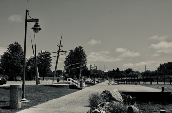 Muskegon MI Heritage Landing American Flag 6