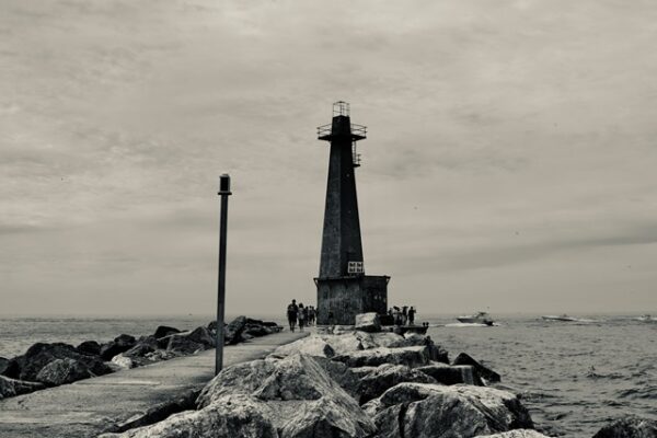 Muskegon MI South Breakwater Light Beacon 2