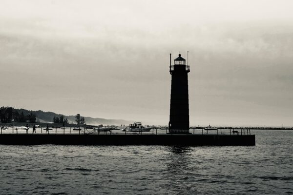 North Muskegon MI Muskegon Channel South Pierhead Lighthouse 1a